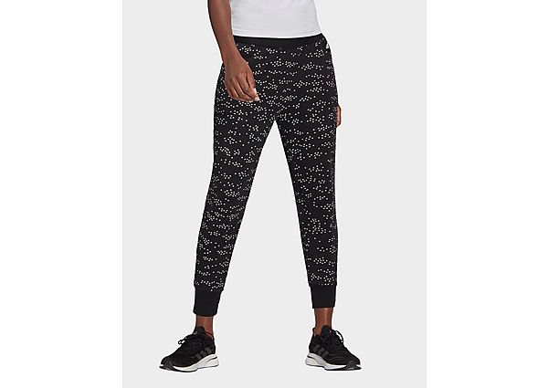 adidas Pantalon Sportswear Winners Allover Print - Black / White, Black / White