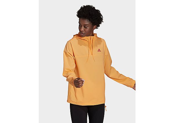 adidas Anorak Coupe-vent Essentials Gradient - Hazy Orange / Wild Pink, Hazy Orange / Wild Pink