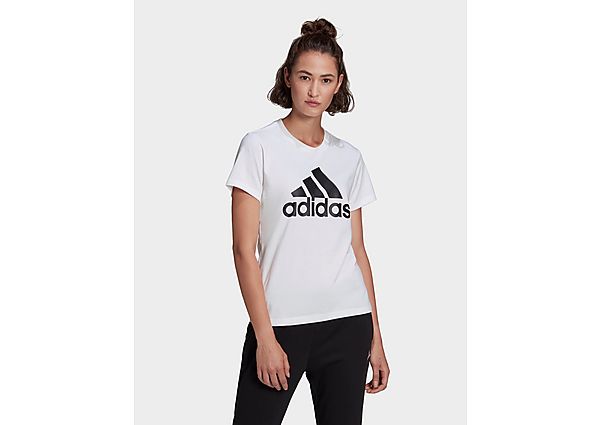 adidas T-shirt LOUNGEWEAR Essentials Logo - White / Black, White / Black