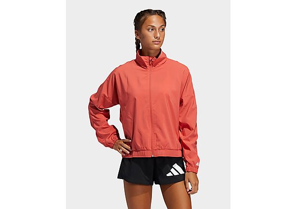 adidas Veste de sport 3 Bar Logo Warm-Up - Crew Red / White, Crew Red / White