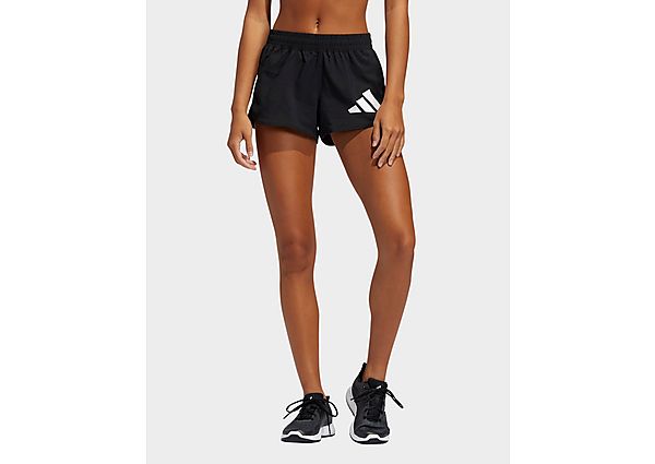 adidas Short 3 Bar Logo Woven - Black / White, Black / White