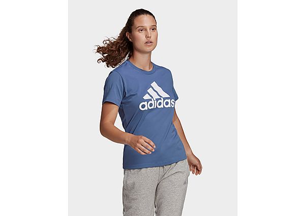 adidas T-shirt LOUNGEWEAR Essentials Logo - Crew Blue / White, Crew Blue / White