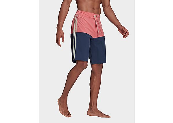 adidas Boardshort Knee-Length Colorblock - Hazy Rose / Crew Navy, Hazy Rose / Crew Navy