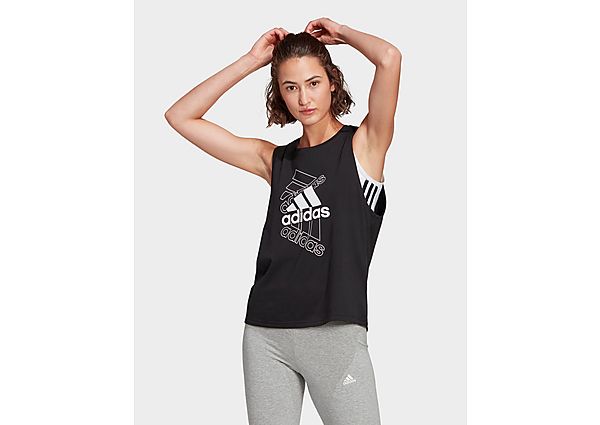 adidas Débardeur Essentials Stacked Logo - Black, Black