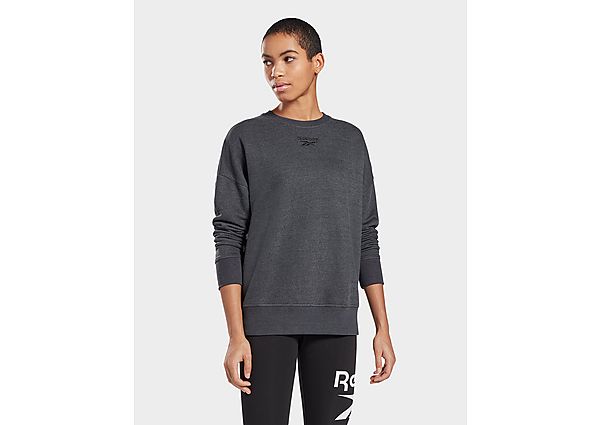 Reebok sweat à col rond texturé - Black, Black