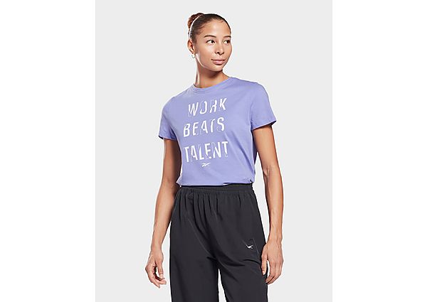 Reebok t-shirt work beats talent graphic - Hyper Purple, Hyper Purple