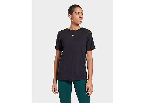 Reebok t-shirt semi-ajouré - Black, Black
