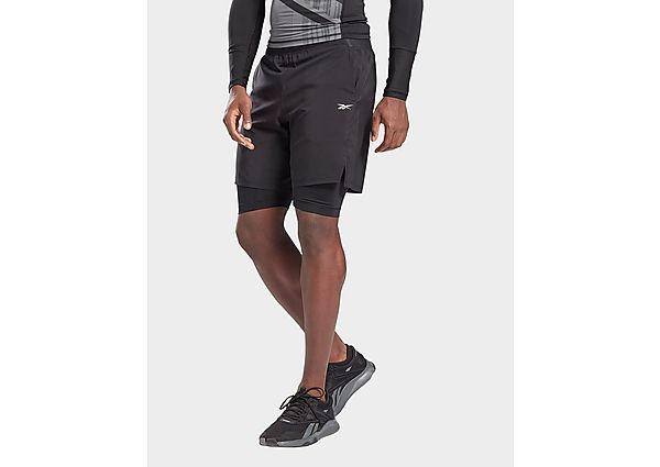 Reebok short 2 en 1 epic - Black, Black