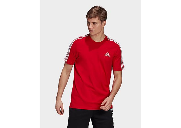 adidas T-shirt Essentials 3-Stripes - Scarlet, Scarlet