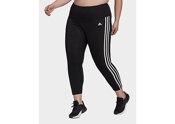 adidas Tight Designed To Move High-Rise 3-Stripes 7/8 Sport (Grandes Tailles) - Black / White, Black