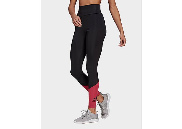 adidas Tight Designed To Move Big Logo Sport - Black / Wild Pink, Black / Wild Pink