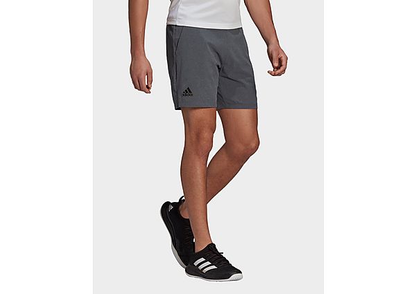adidas Short Ergo Melange Tennis - Dark Grey Heather / White, Dark Grey Heather / White