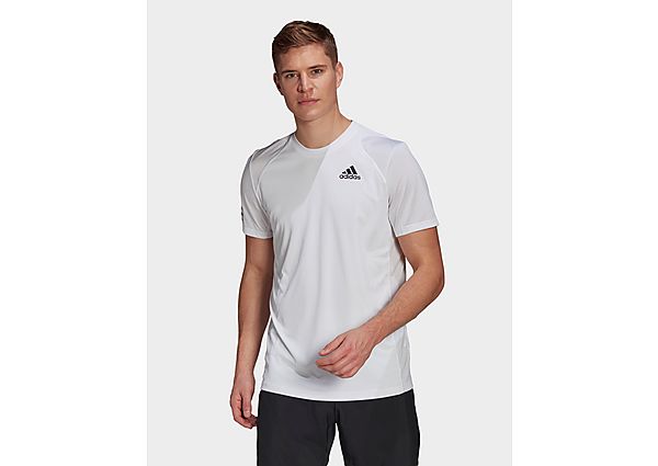 adidas T-shirt Club Tennis 3-Stripes - White / Black, White / Black