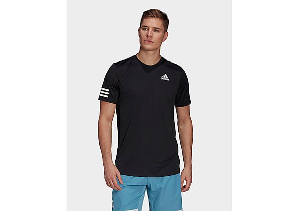 adidas T-shirt Club Tennis 3-Stripes - Black / White, Black / White