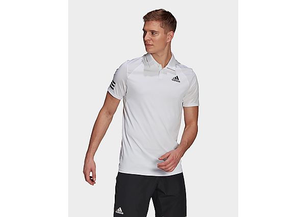 adidas Polo Tennis Club 3-Stripes - White / Black, White / Black
