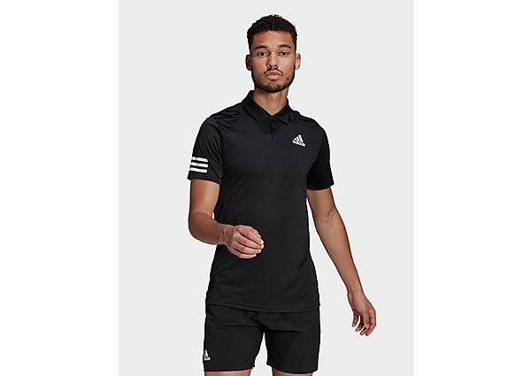 adidas Polo Tennis Club 3-Stripes - Black / White, Black / White