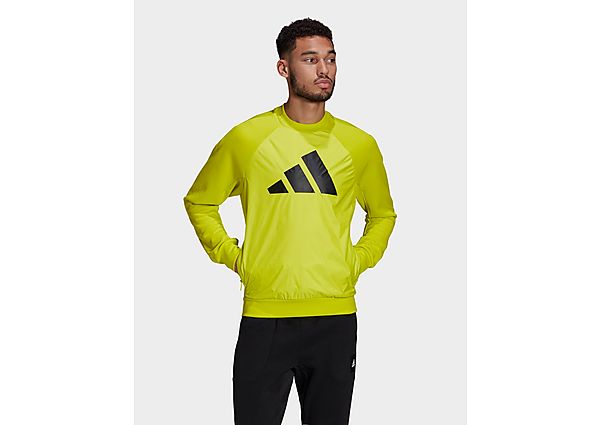 adidas Sweat-shirt Sportswear Fabric Block - Acid Yellow, Acid Yellow