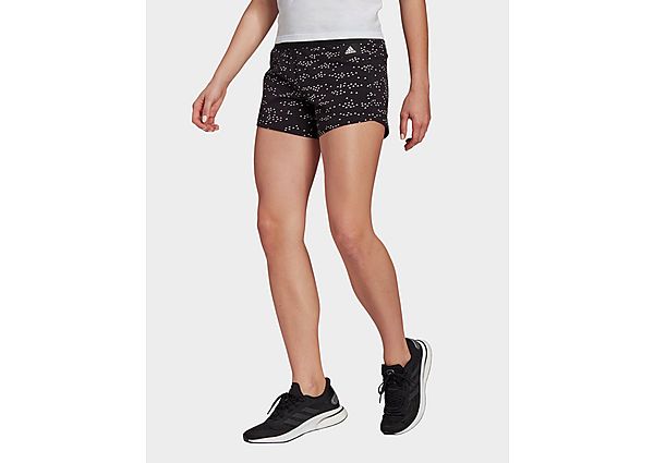 adidas Short Sportswear Badge of Sport Allover-Print - Black / White, Black / White