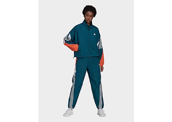 adidas Survêtement Sportswear Game-Time Woven - Wild Teal / True Orange / White, Wild Teal / True Or