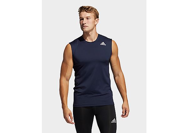 adidas T-shirt Techfit Sleeveless Fitted - Legend Ink, Legend Ink