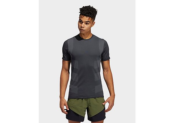 adidas T-shirt Studio Techfit Seamless Short Sleeve?? - Black / Grey Six, Black / Grey Six