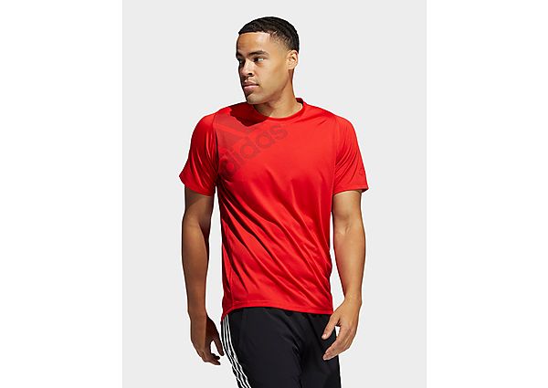 adidas T-shirt FreeLift Badge of Sport Graphic - Vivid Red, Vivid Red