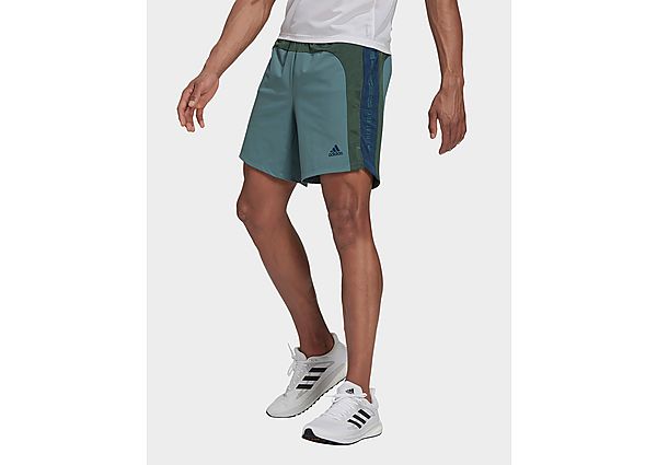adidas Short HEAT.RDY Running - Hazy Emerald / Green Oxide / Crew Navy, Hazy Emerald / Green Oxide /