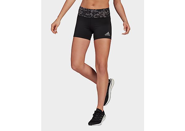 adidas Short Fast Primeblue Graphic Booty - Black / Grey Four, Black / Grey Four