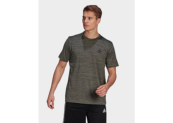 adidas T-shirt AEROREADY Designed To Move Sport Stretch - Grey / Legend Earth, Grey / Legend Earth