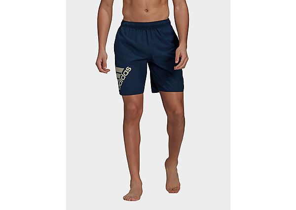 adidas Short de bain Classic-Length Logo - Crew Navy / Halo Green, Crew Navy / Halo Green