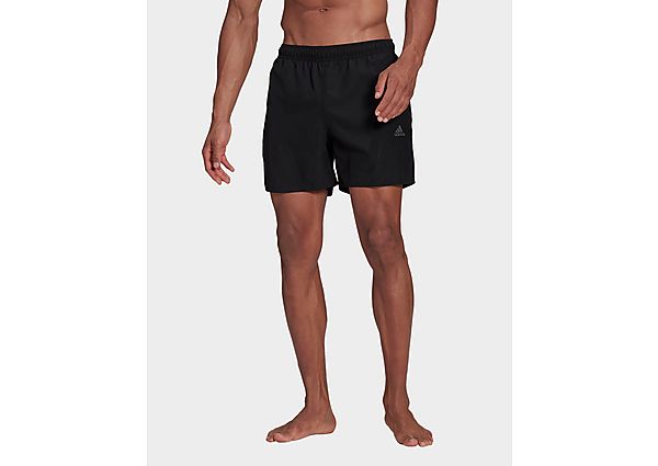 adidas Short de bain Short-Length Colorblock 3-Stripes - Black / Grey Six, Black / Grey Six
