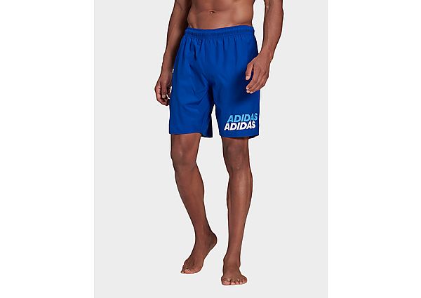 adidas Short de bain Classic-Length Wording - Royal Blue / White, Royal Blue / White