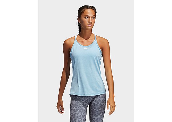 adidas Débardeur Performance - Hazy Blue Mel / White, Hazy Blue Mel / White