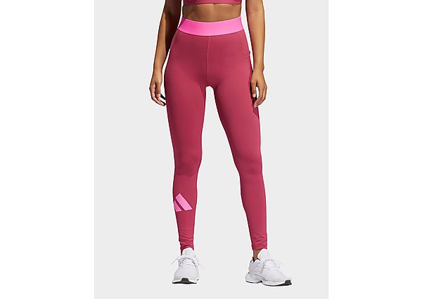 adidas Tight Techfit Life Mid-Rise Badge of Sport Long - Wild Pink / Wild Pink / Team Real Magenta,