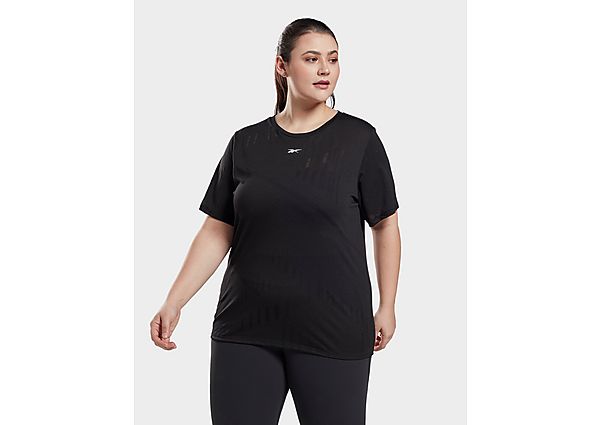 Reebok t-shirt semi-ajouré (grande taille) - Black, Black