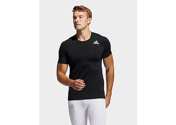 adidas T-shirt Techfit Compression Short Sleeve - Black, Black