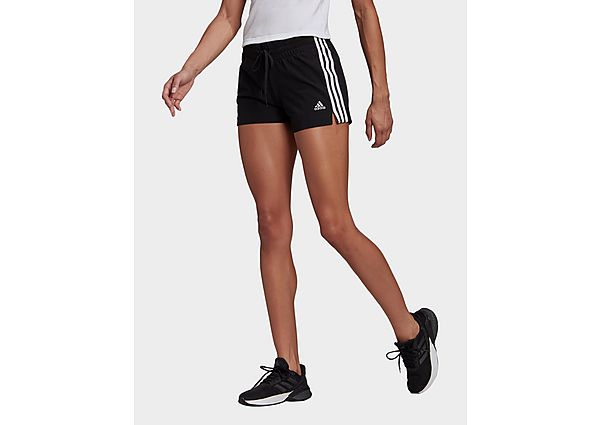 adidas Short Essentials Slim 3-Stripes - Black / White, Black / White