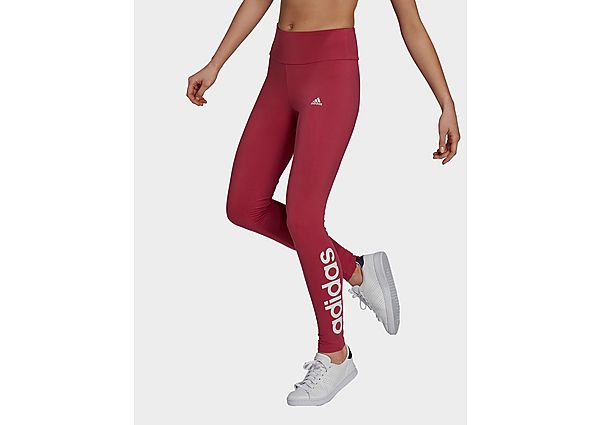 adidas Legging Essentials High-Waisted Logo - Wild Pink / White, Wild Pink / White
