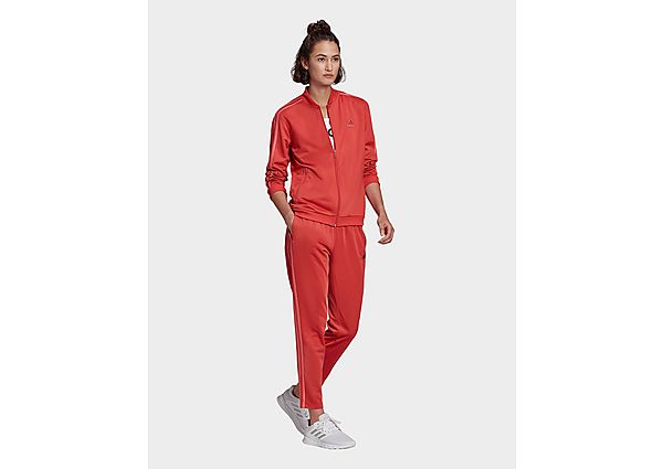 adidas Survêtement Essentials 3-Stripes - Crew Red / Hazy Rose, Crew Red / Hazy Rose
