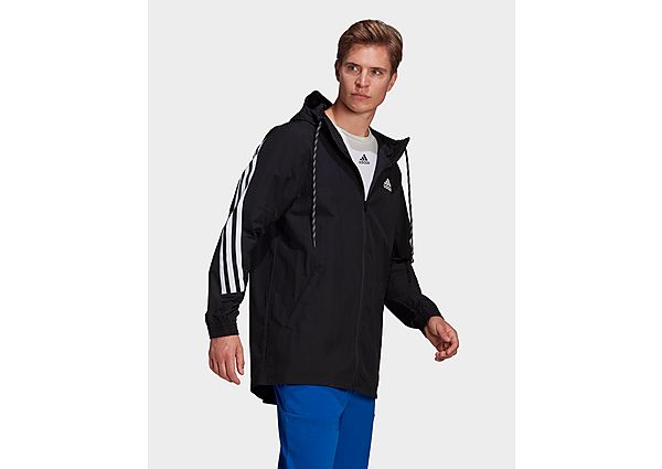 adidas Veste Sportswear 3-Stripes Tape - Black / White, Black / White