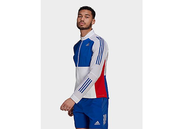 adidas Veste de survêtement - White / Royal Blue / Scarlet, White / Royal Blue / Scarlet