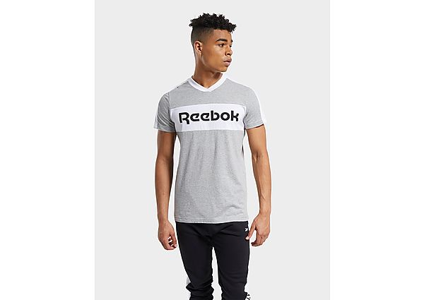 Reebok t-shirt training essentials linear logo graphic - Medium Grey Heather, Medium Grey Heather