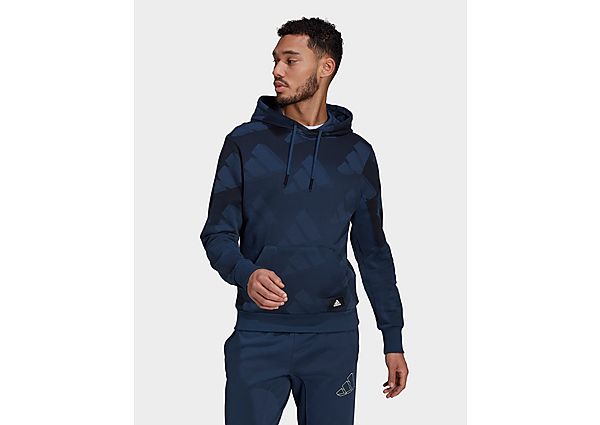 adidas Sweat-shirt Sportswear Allover Print Pullover - Crew Navy / Black, Crew Navy / Black