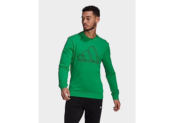 adidas Sweat-shirt Sportswear Graphic Crew - Vivid Green, Vivid Green