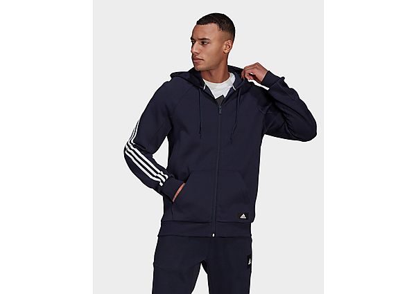 adidas Veste de survêtement Sportswear 3-Stripes Hooded - Legend Ink, Legend Ink
