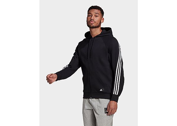 adidas Veste de survêtement Sportswear 3-Stripes Hooded - Black, Black