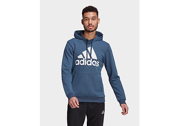 adidas Sweat-shirt à capuche Essentials Big Logo - Crew Navy Mel / White, Crew Navy Mel / White