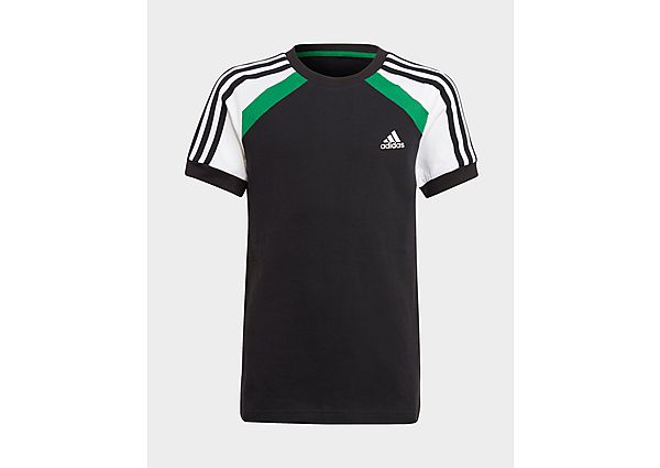adidas T-shirt Comfort Colorblock - Black / Core Green / White, Black / Core Green / White