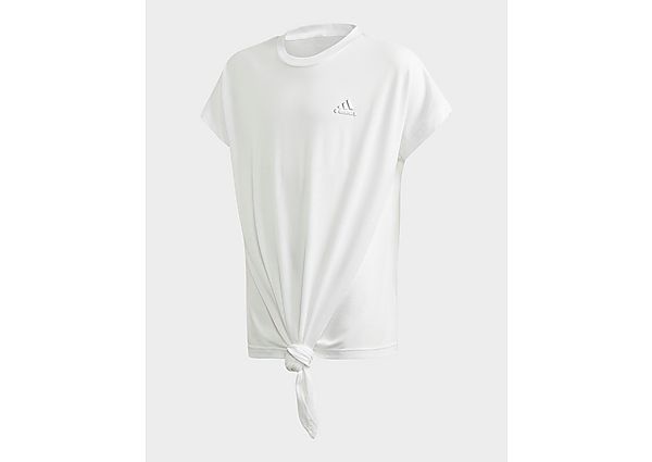 adidas T-shirt Dance - White / Silver Metallic, White / Silver Metallic