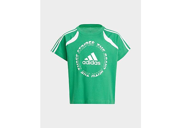adidas T-shirt Bold - Core Green / White, Core Green / White